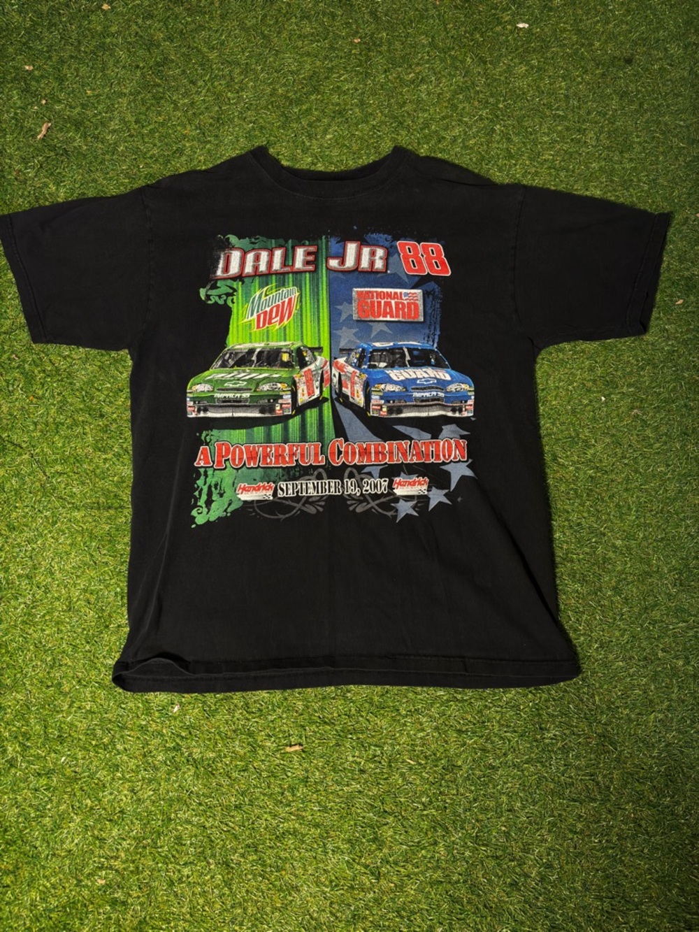 2007 Dale Earnhardt Jr. Black NASCAR T shirt